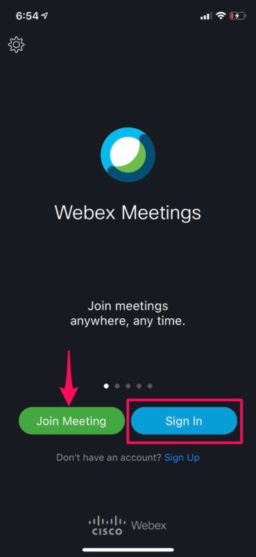Cómo utilizar Webex Meetings para videoconferencias en iPhone y iPad