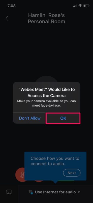 Cómo usar Webex Meetings para videoconferencias en iPhone y iPad
