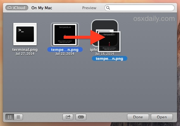 Creación de carpetas de iCloud en OS X iCloud Browser con arrastrar y soltar