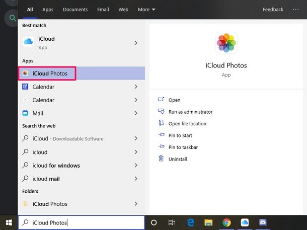 Cómo acceder a las fotos de iCloud desde Windows