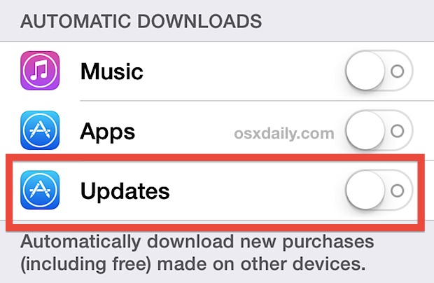 Deshabilitar las actualizaciones automáticas de aplicaciones en iOS