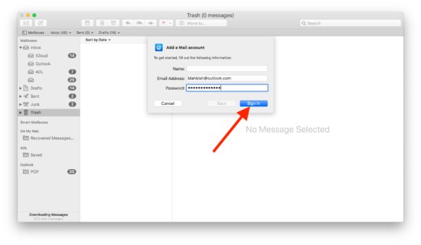 Cómo agregar una cuenta de correo electrónico de Outlook en una Mac