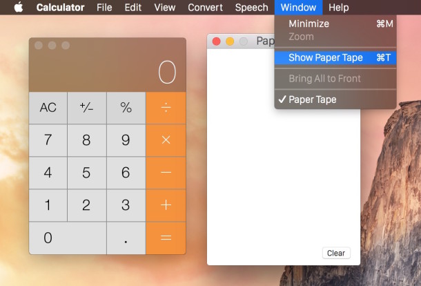 Encienda la computadora con cinta de papel en Mac OS X.