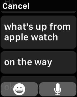 Respuestas rápidas personalizadas a los mensajes del Apple Watch