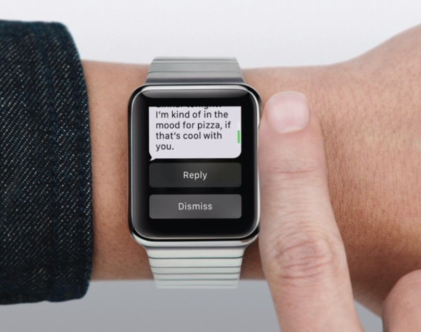 Respuesta rápida a mensajes en Apple Watch