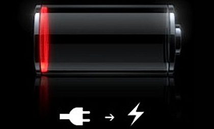 Indicador de batería del iPhone