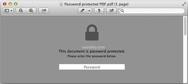 Abra el PDF protegido con contraseña