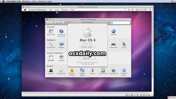 Mac OS X Snow Leopard en una máquina virtual