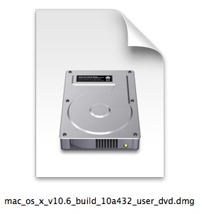 Imagen de DVD de Mac OS X Snow Leopard