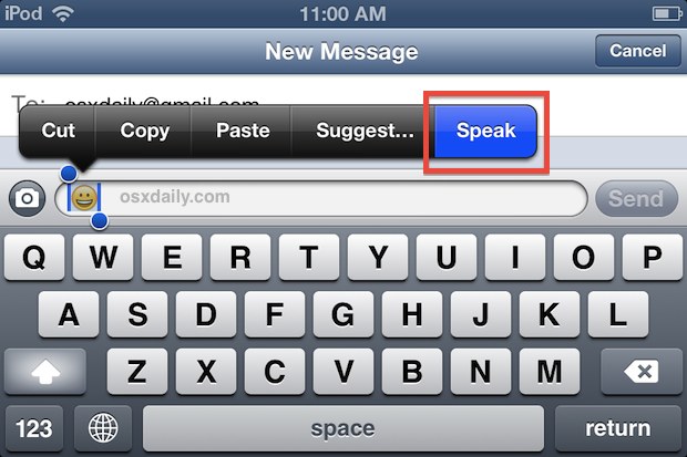 Defina Emoji en iOS con Speak
