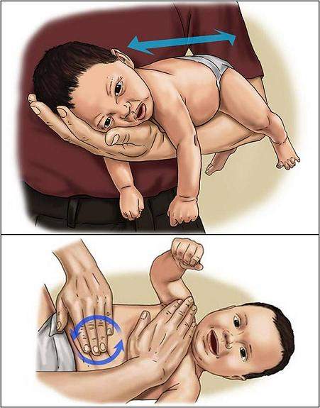 Cómo sostener a un bebé con cólicos