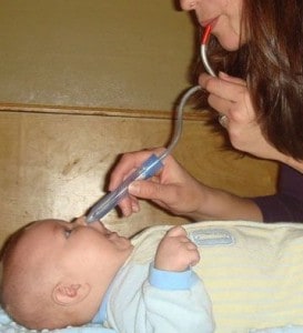 limpiar la nariz del bebé