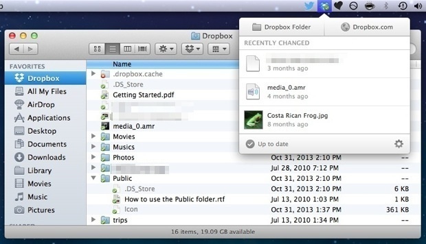 Dropbox en Mac OS X