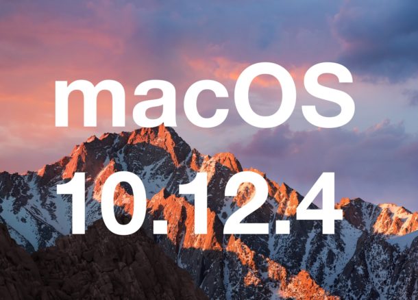 Actualización de MacOS 10.12.4