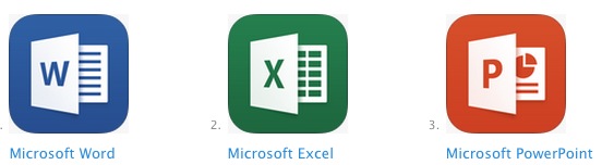 Microsoft Office Suite para iOS