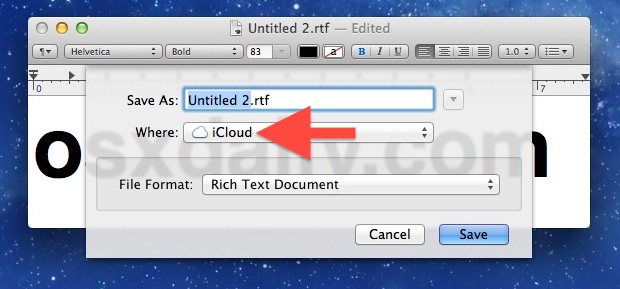 Cambie la ubicación predeterminada para guardar el archivo en Mac OS X desde iCloud al almacenamiento en disco local