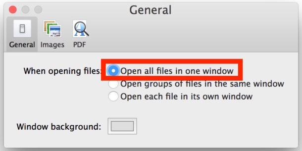 Abra todas las ventanas de vista previa en una sola ventana en su Mac