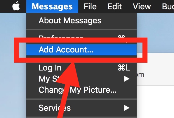 Agregar una cuenta a Messaging for Mac para Google Hangouts