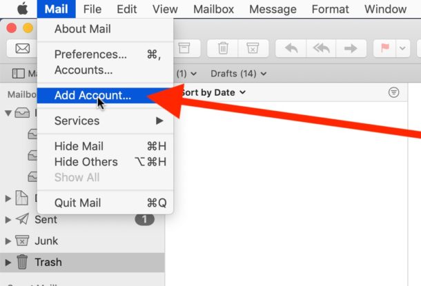 Cómo agregar un correo electrónico de Outlook en una Mac