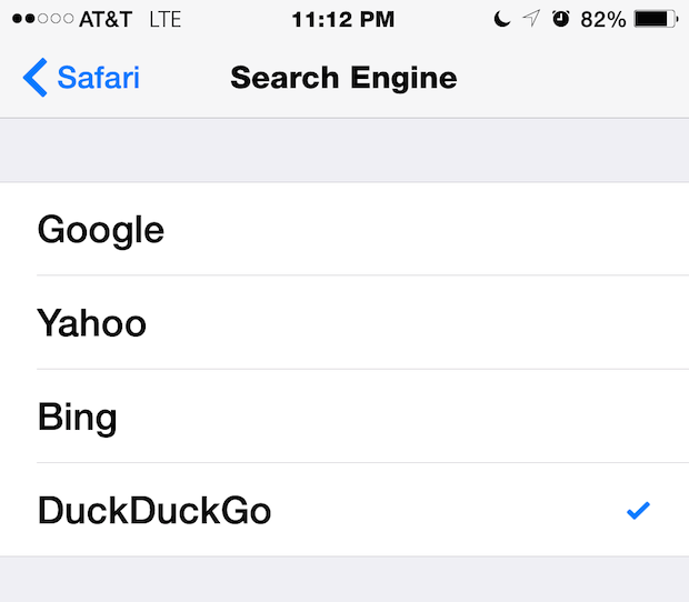 Dónde cambiar la forma en que Safari busca en la web y con qué motor de búsqueda, incluidos Google, Yahoo, Bing y DuckDuckGo
