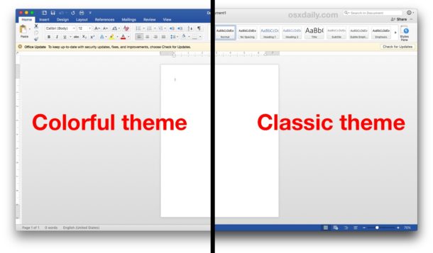 Cómo cambiar el aspecto de su tema de Microsoft Office en su Mac