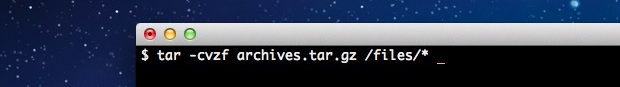 Cómo crear un paquete de archivo Tar GZip 