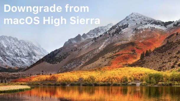Cambiar de versión beta de MacOS High Sierra