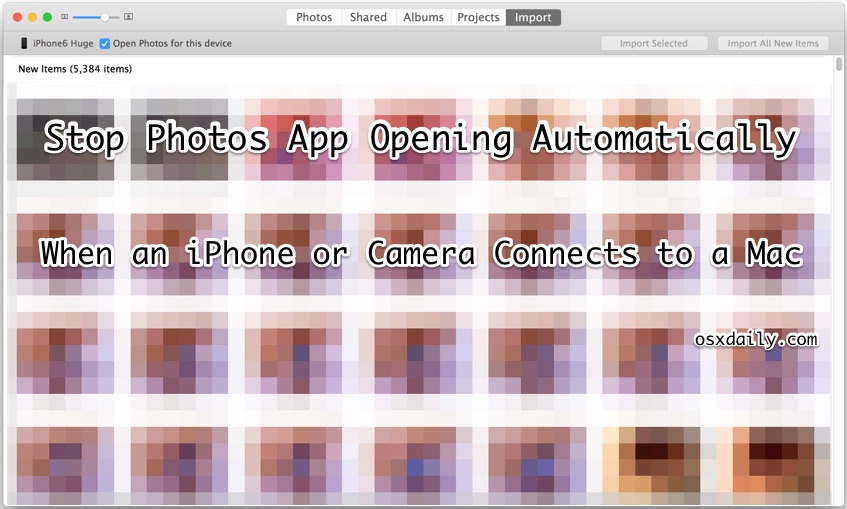 Cómo dejar de abrir Fotos en Mac OS X.