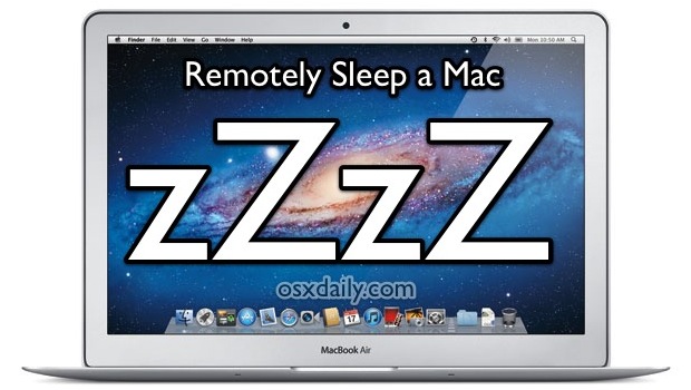 Duerme una Mac de forma remota