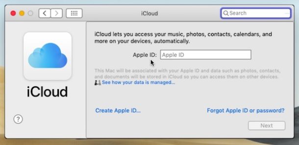 Eliminar una ID de Apple y una cuenta de iCloud de una Mac