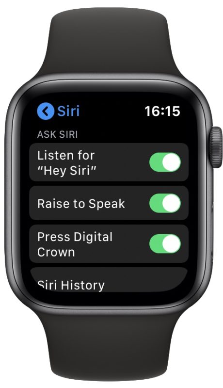 Apple Watch Levanta para hablar