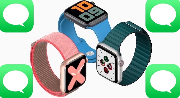 Relojes Apple con iconos de Mensajes