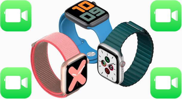 Relojes de Apple con el logotipo de FaceTime