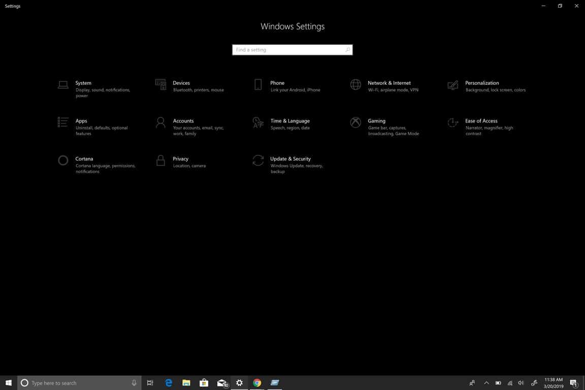 Microsoft Windows 10, Configuración, Windows, 
