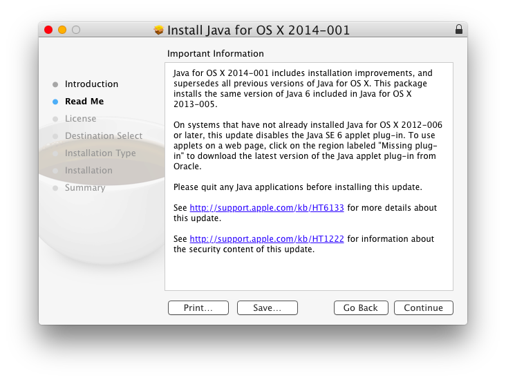 Instalación de Java en OS X Yosemite