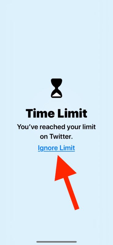 Cómo ignorar el límite de tiempo durante la pantalla de iOS