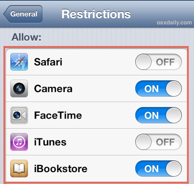 Ocultar Safari y las aplicaciones de iOS predeterminadas