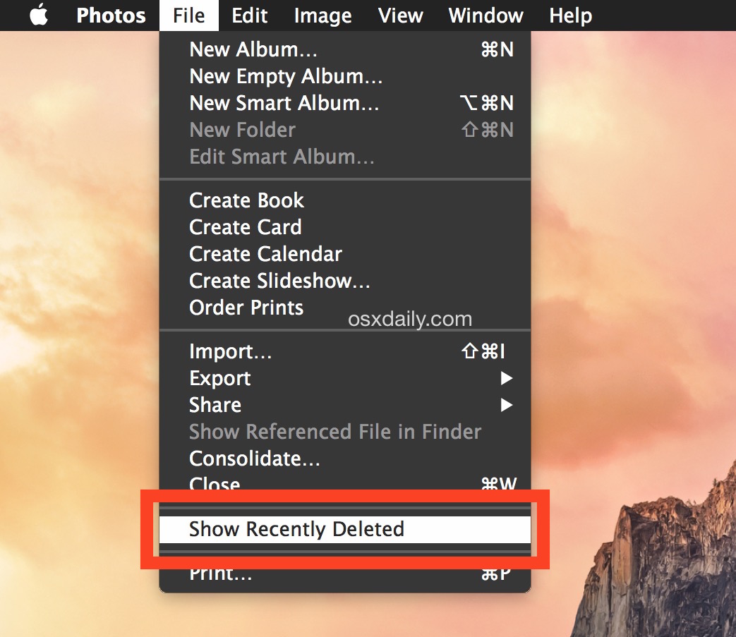 Vea su biblioteca de fotos recientemente eliminada para recuperar imágenes eliminadas en su Mac