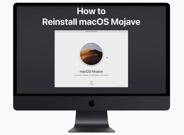 Cómo reinstalar el software MacOS Mojave