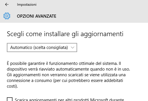 Actualización de Windows Windows 10