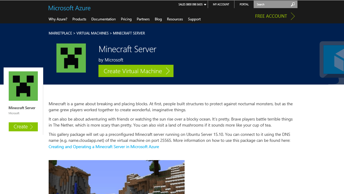 Minecraft, servidor, Microsoft, Azure