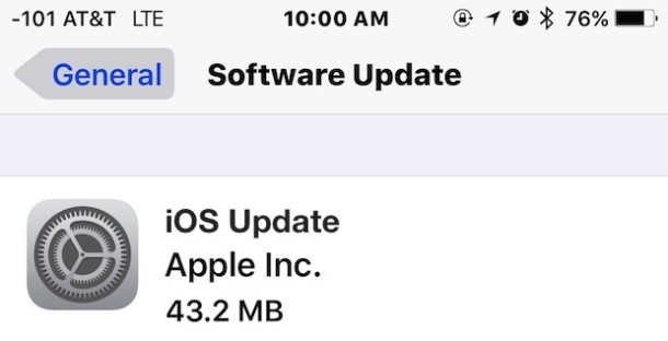 Instalación de actualizaciones de software de iOS con OTA 