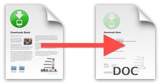 PDF convertido a archivo DOC, hecho gratis