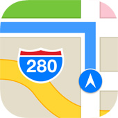 Icono de mapas en iOS