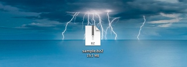 archivo bzip2 en Mac OS X