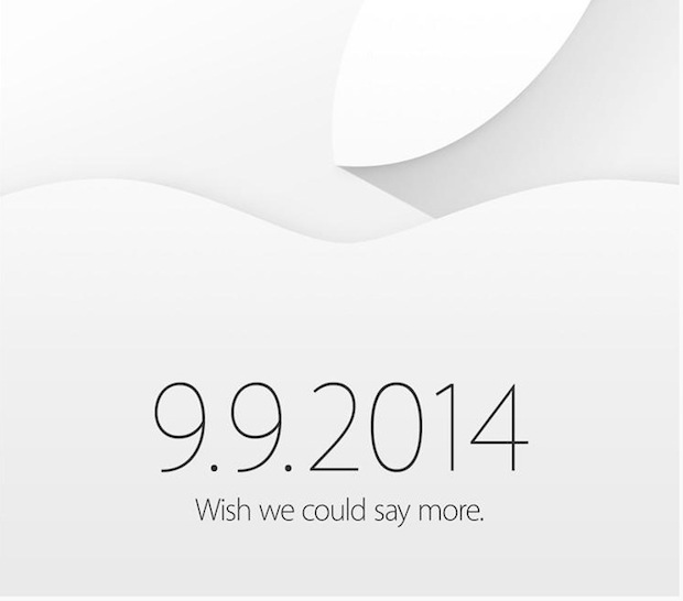 Invitación al evento de Apple iPhone 6
