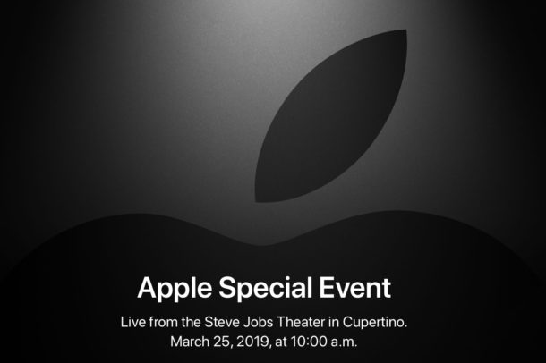 Evento especial de Apple para el 25 de marzo de 2019
