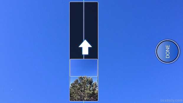 Panorama vertical en iPhone