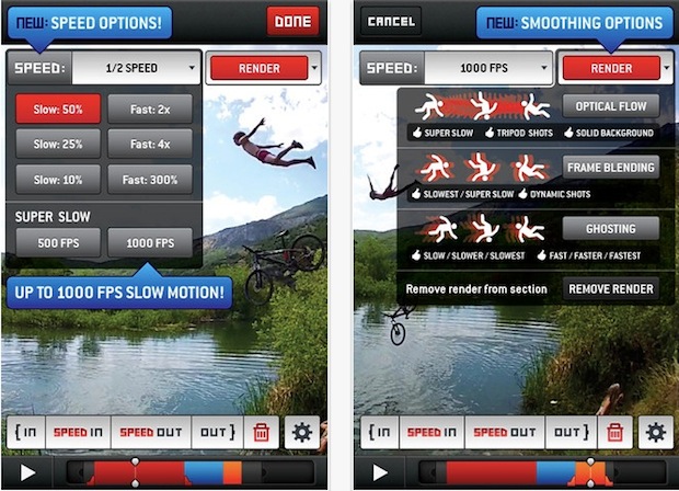 SloPro graba videos en cámara lenta en dispositivos iOS como iPhone y iPad