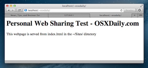 Servidor web Apache con Mac OS X Mountain Lion